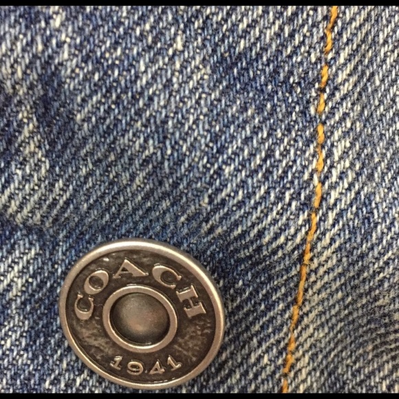 NWT coach 1941 denim jacket patchwork size 6 - Picture 5 of 14